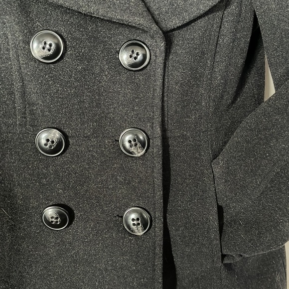 London Fog Size Petite Small Wool Peacoat - Picture 2 of 4